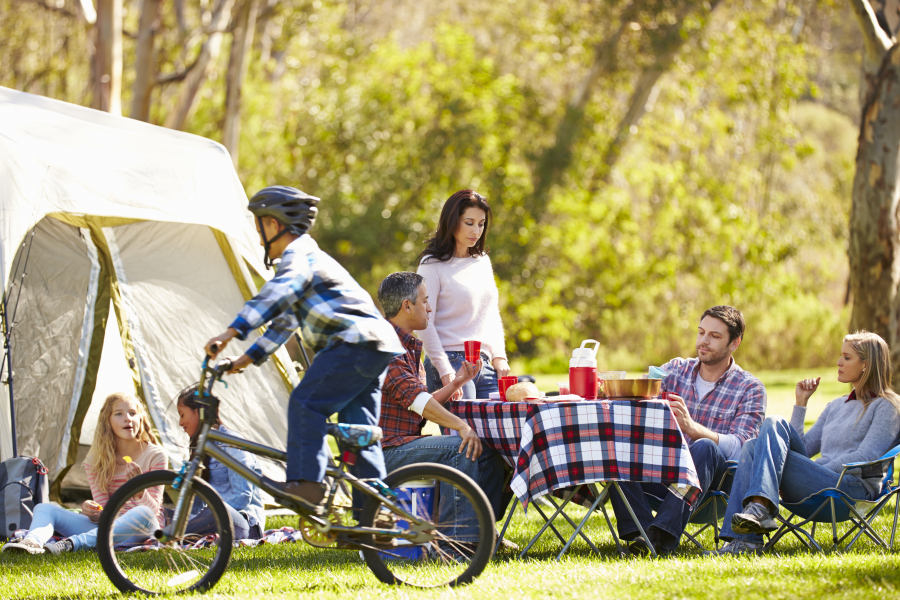 famille au camping Sud de la France